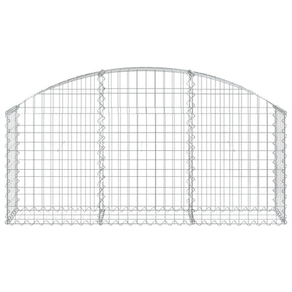 Cesto Gabbione ad Arco 150x30x60/80 cm Ferro Zincato