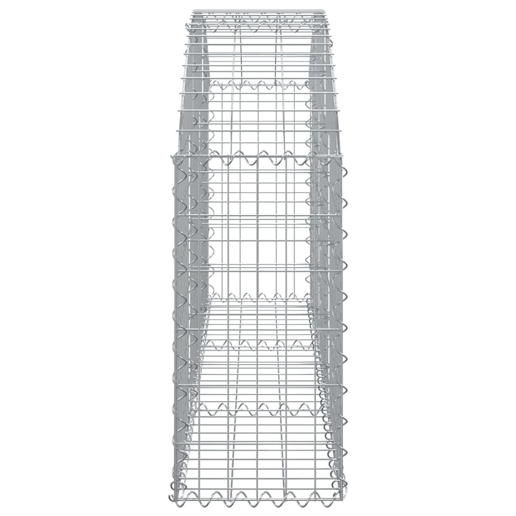 Cesto Gabbione ad Arco 150x30x60/80 cm Ferro Zincato