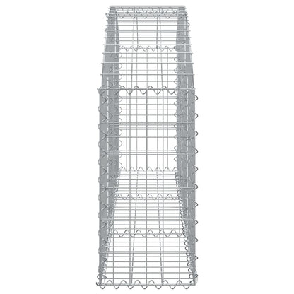 Cesto Gabbione ad Arco 150x30x60/80 cm Ferro Zincato