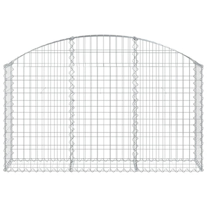 Cesto Gabbione ad Arco 150x30x80/100 cm Ferro Zincato