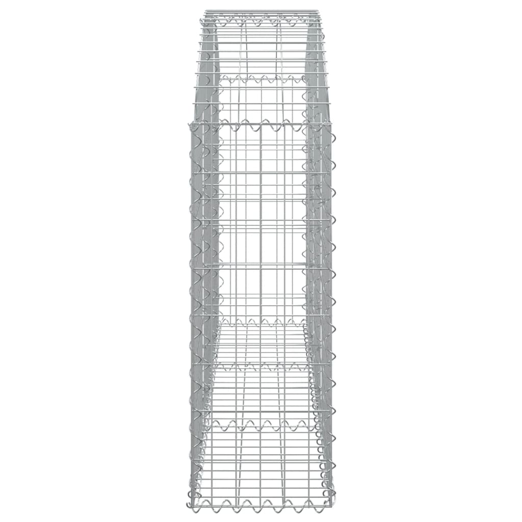 Cesto Gabbione ad Arco 150x30x80/100 cm Ferro Zincato