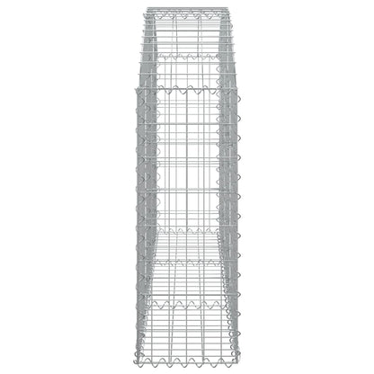 Cesto Gabbione ad Arco 150x30x80/100 cm Ferro Zincato