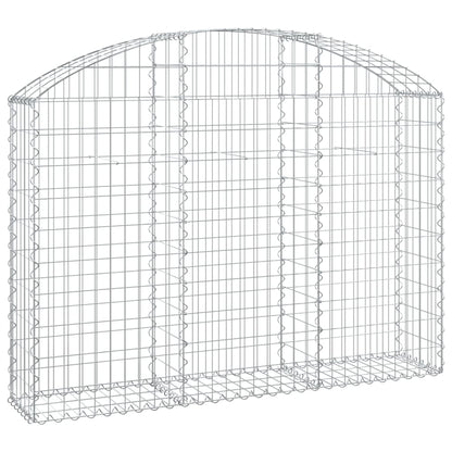 Cesto Gabbione ad Arco 150x30x100/120 cm Ferro Zincato