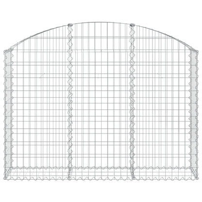 Cesto Gabbione ad Arco 150x30x100/120 cm Ferro Zincato