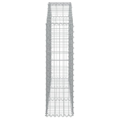 Cesto Gabbione ad Arco 150x30x100/120 cm Ferro Zincato