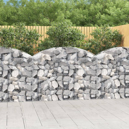 Cesto Gabbione ad Arco 150x30x100/120 cm Ferro Zincato