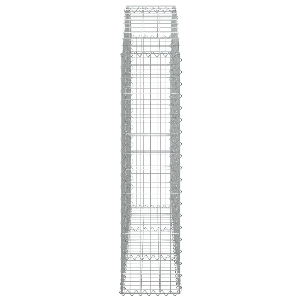Cesto Gabbione ad Arco 150x30x120/140 cm Ferro Zincato