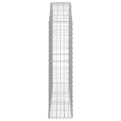 Cesto Gabbione ad Arco 150x30x120/140 cm Ferro Zincato