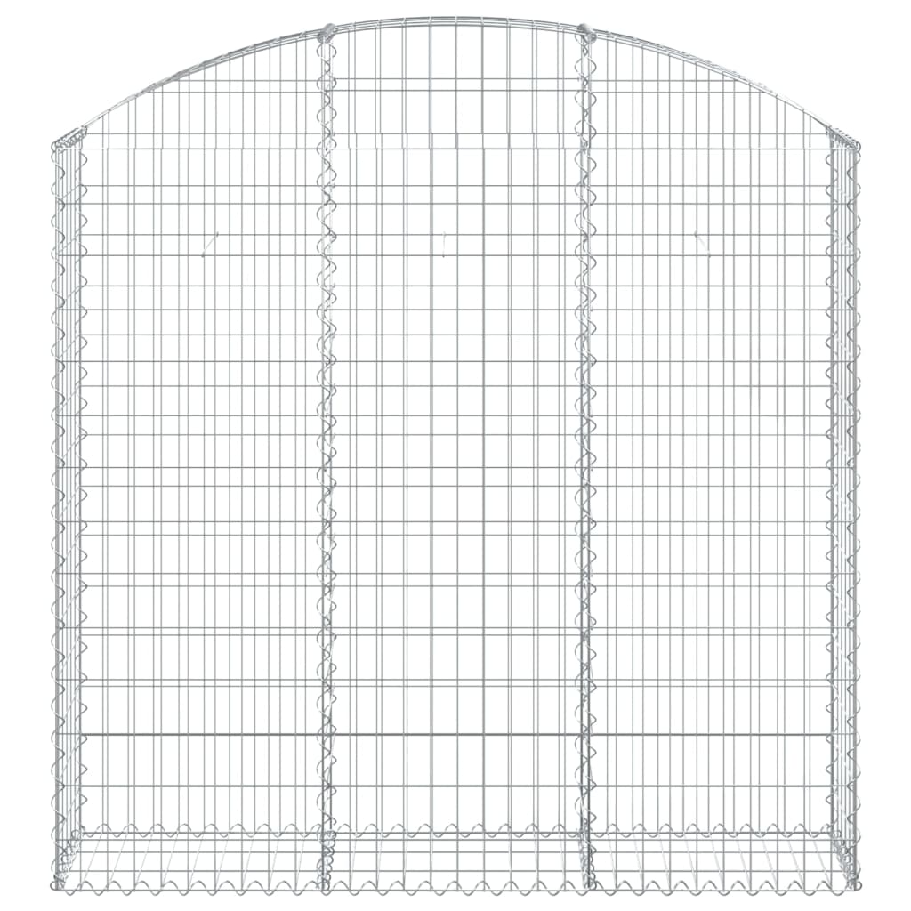 Cesto Gabbione ad Arco 150x30x140/160 cm Ferro Zincato