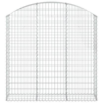Cesto Gabbione ad Arco 150x30x140/160 cm Ferro Zincato