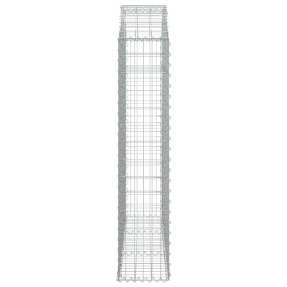 Cesto Gabbione ad Arco 150x30x140/160 cm Ferro Zincato