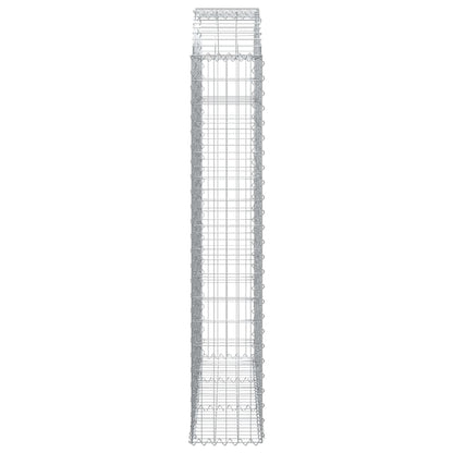 Cesto Gabbione ad Arco 150x30x160/180 cm Ferro Zincato
