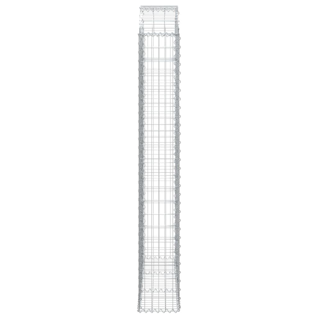 Cesto Gabbione ad Arco 150x30x200/220 cm Ferro Zincato