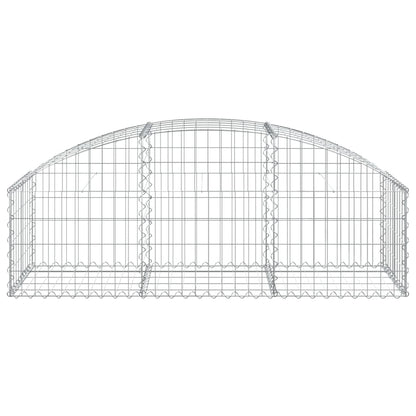 Cesto Gabbione ad Arco 150x50x40/60 cm Ferro Zincato
