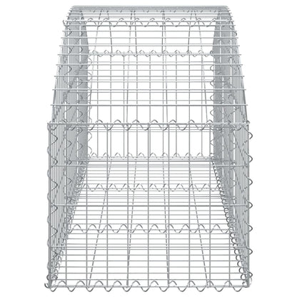Cesto Gabbione ad Arco 150x50x40/60 cm Ferro Zincato