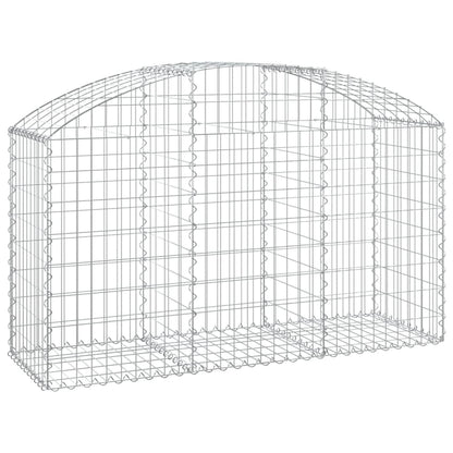 Cesto Gabbione ad Arco 150x50x80/100 cm Ferro Zincato