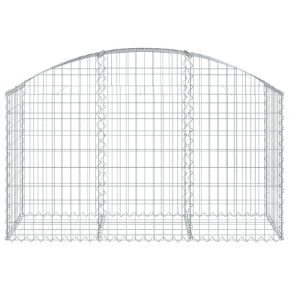 Cesto Gabbione ad Arco 150x50x80/100 cm Ferro Zincato