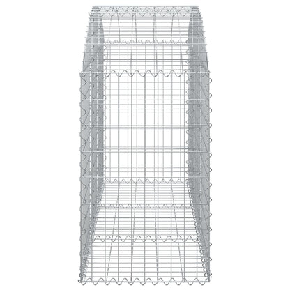 Cesto Gabbione ad Arco 150x50x80/100 cm Ferro Zincato