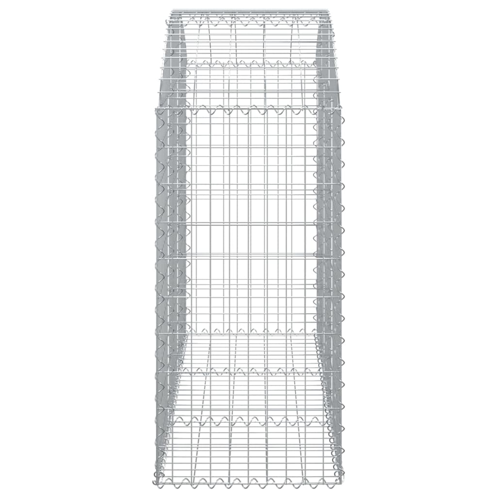 Cesto Gabbione ad Arco 150x50x100/120 cm Ferro Zincato