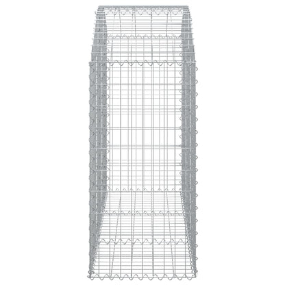Cesto Gabbione ad Arco 150x50x100/120 cm Ferro Zincato