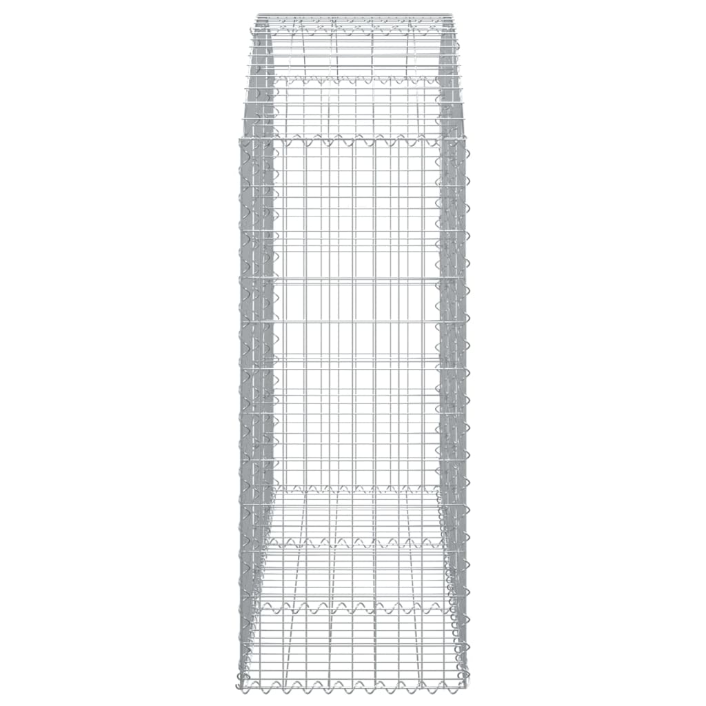 Cesto Gabbione ad Arco 150x50x120/140 cm Ferro Zincato
