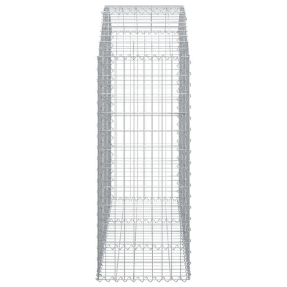 Cesto Gabbione ad Arco 150x50x120/140 cm Ferro Zincato