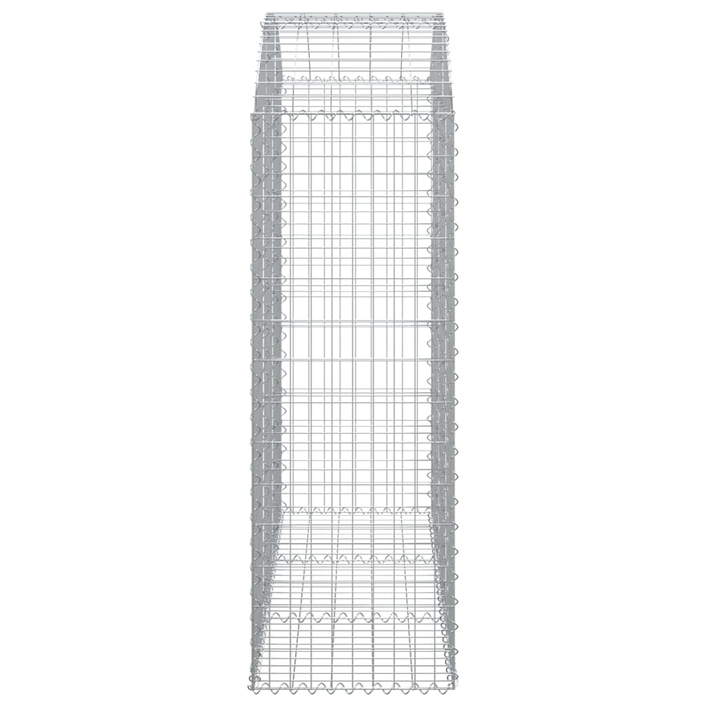 Cesto Gabbione ad Arco 150x50x140/160 cm Ferro Zincato