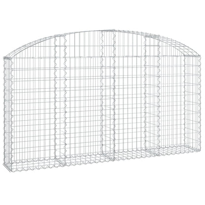 Cesto Gabbione ad Arco 200x30x100/120 cm Ferro Zincato