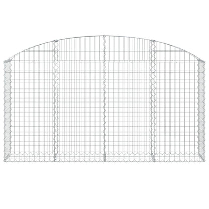 Cesto Gabbione ad Arco 200x30x100/120 cm Ferro Zincato