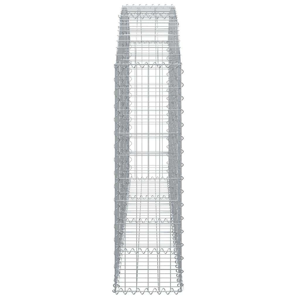 Cesto Gabbione ad Arco 200x30x100/120 cm Ferro Zincato