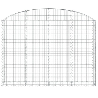 Cesto Gabbione ad Arco 200x30x140/160 cm Ferro Zincato