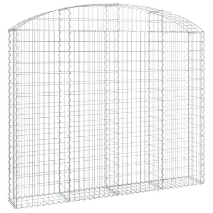 Cesto Gabbione ad Arco 200x30x160/180 cm Ferro Zincato