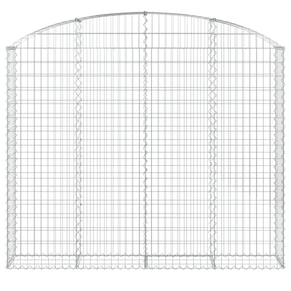 Cesto Gabbione ad Arco 200x30x160/180 cm Ferro Zincato