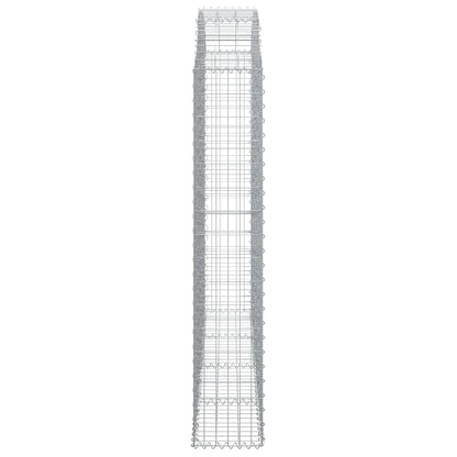 Cesto Gabbione ad Arco 200x30x160/180 cm Ferro Zincato