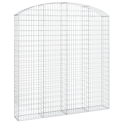 Cesto Gabbione ad Arco 200x30x200/220 cm Ferro Zincato