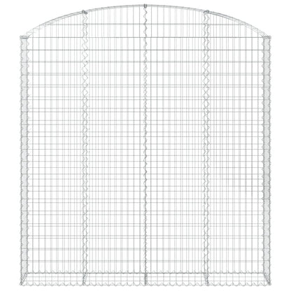 Cesto Gabbione ad Arco 200x30x200/220 cm Ferro Zincato