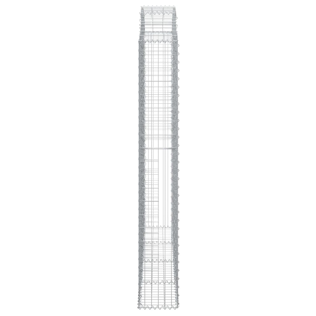 Cesto Gabbione ad Arco 200x30x200/220 cm Ferro Zincato