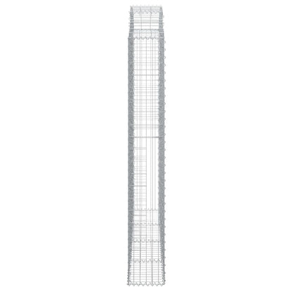 Cesto Gabbione ad Arco 200x30x200/220 cm Ferro Zincato