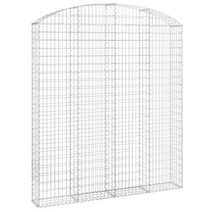 Cesto Gabbione ad Arco 200x30x220/240 cm Ferro Zincato