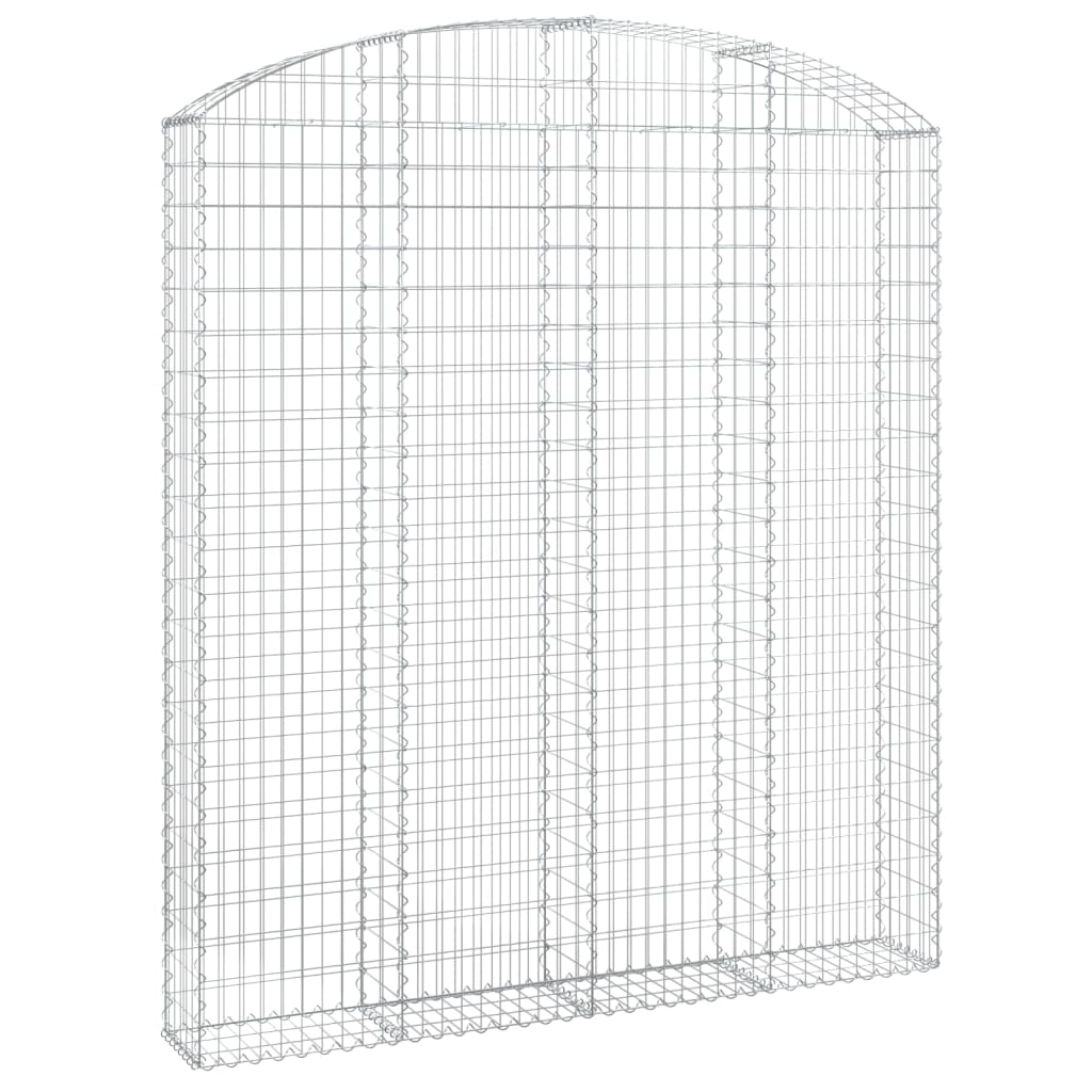 Cesto Gabbione ad Arco 200x30x220/240 cm Ferro Zincato