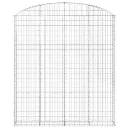 Cesto Gabbione ad Arco 200x30x220/240 cm Ferro Zincato