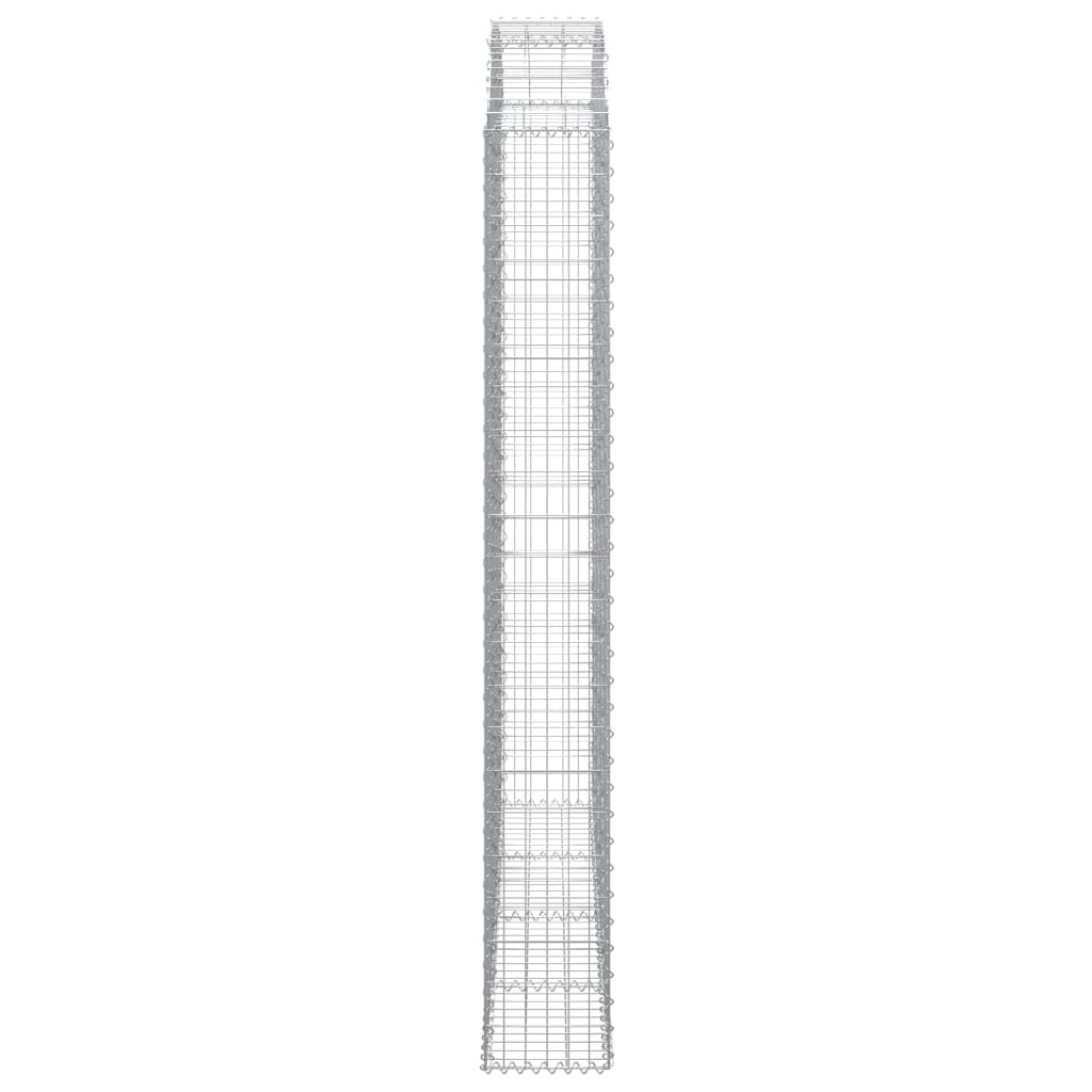 Cesto Gabbione ad Arco 200x30x220/240 cm Ferro Zincato
