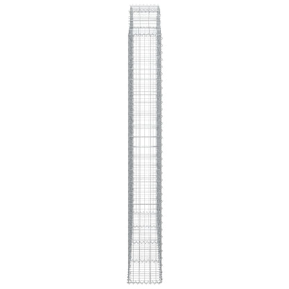 Cesto Gabbione ad Arco 200x30x220/240 cm Ferro Zincato