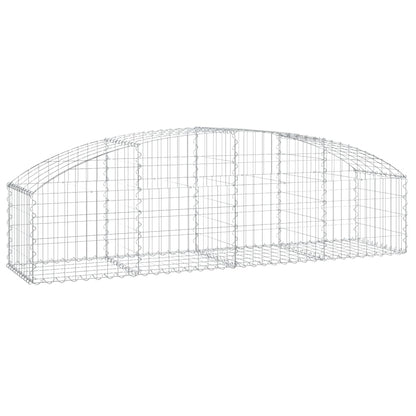 Cesto Gabbione ad Arco 200x50x40/60 cm Ferro Zincato