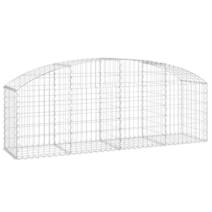 Cesto Gabbione ad Arco 200x50x60/80 cm Ferro Zincato