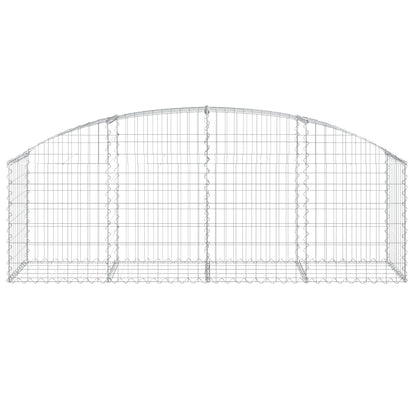 Cesto Gabbione ad Arco 200x50x60/80 cm Ferro Zincato