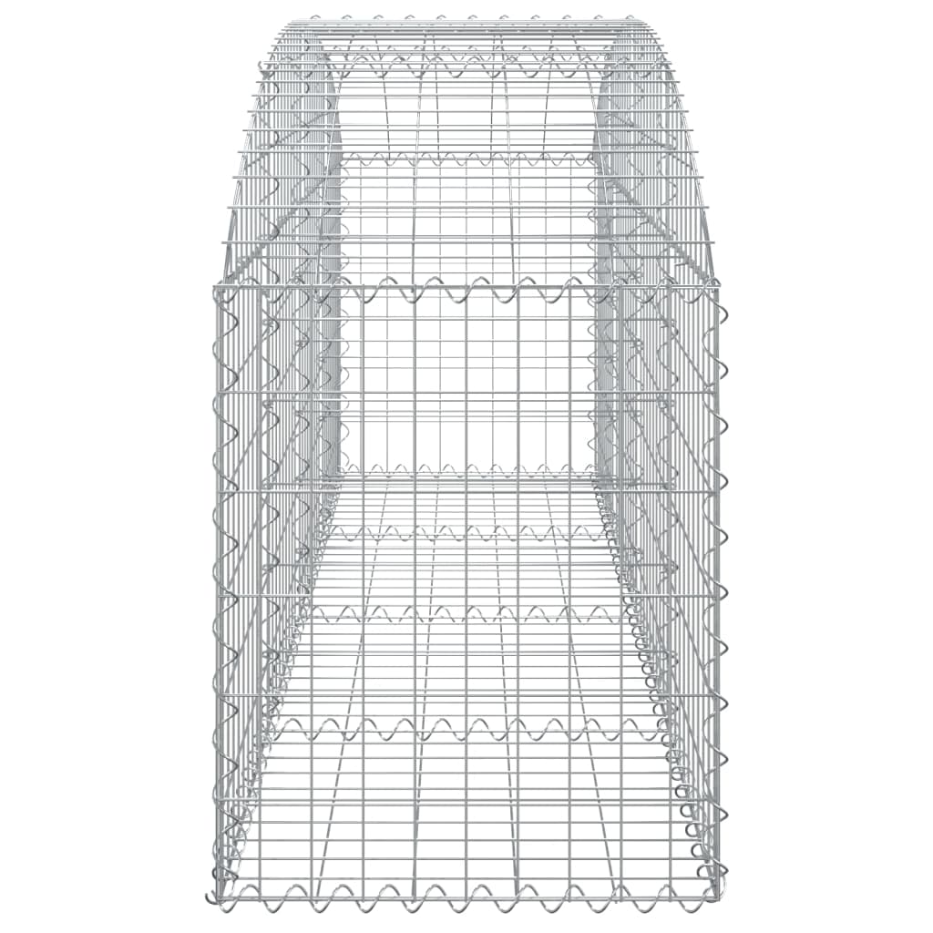 Cesto Gabbione ad Arco 200x50x60/80 cm Ferro Zincato