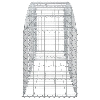Cesto Gabbione ad Arco 200x50x60/80 cm Ferro Zincato