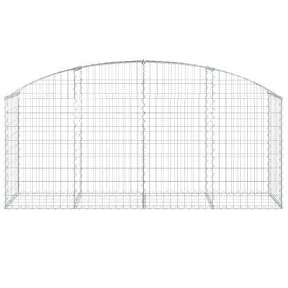 Cesto Gabbione ad Arco 200x50x80/100 cm Ferro Zincato