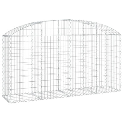 Cesto Gabbione ad Arco 200x50x100/120 cm Ferro Zincato